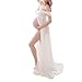 unilarinna Damen Schwangerschaftskleid Umstandskleid Frauen Schulterfreies Mutterschaft Hülsen Elegante Fotografie Schwangerschafts Krankenpflege Fotoshooting Abendkleid Kleidung
