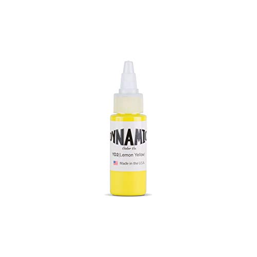 Dynamic Lemon Yellow Tattoo Ink Bottle 1oz