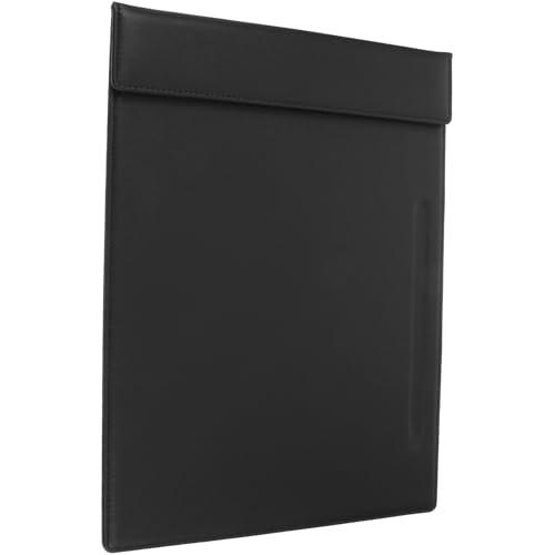 SOESFOUFU Porta Menús de Restaurante Magnético A4 Negro, Chequera Comercial Resistente Tarjetero y Ranura para Bolígrafo, Uso Profesional en Hostelería