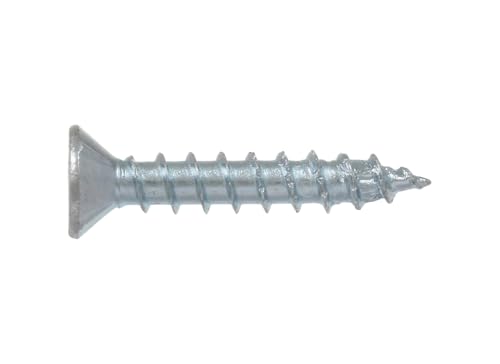 Power Pro One Interior Screws, Cabeza Plana, Zincado, #8 x 1 pulgada, 35 unidades miniatura 4