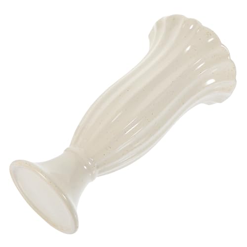 Pot de fleurs solide design élégant pour sépulture et deuil beige - 2