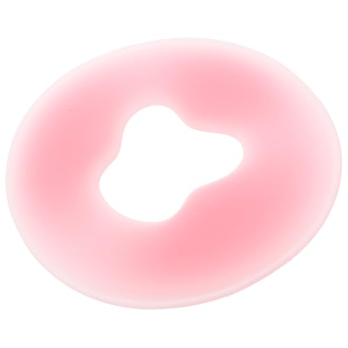 Lurrose 美容院用丸型シリコーンう伏せ枕 軽量コンパクトで持ち運び便利 皮膚に優しい柔軟素材採用 サロンやスパのマッサージベッドヘッド