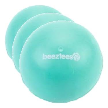 Beeztees Köpek Oyuncağı, Dolu Top, Kauçuk, Turkuaz, 5cm (3 paketi)