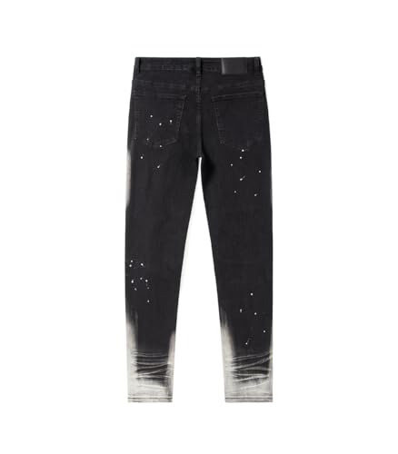 SHION7 Ripped & Repaired Jeans for Men, Skinny Fit Distressed Jean Pants, Men's Stylish Streetwear Stretch Denim Trousers2