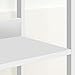 MAHANCRIS Bookshelf, 5-Tier Bookcase, Standing Book Shelf for Small Space, Storage Shelf Organizer, for Living Room, Bedroom, Study, Balcony, White BKBW5501