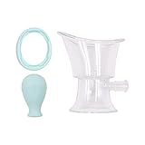 Tiardey Eye Wash Cup Eye Wash Cleaner Kit Silikon Manueller Luftdruck Augenreinigungsbecher Werkzeug Wiederverwendbarer Augenreiniger zum Erfrischen und Reinigen müder Augen (Blau)