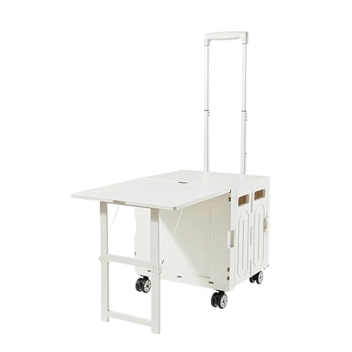Carrito de la compra plegable portátil con mesa extensible, ideal para actividades al aire libre, picnics, camping y uso multifuncional