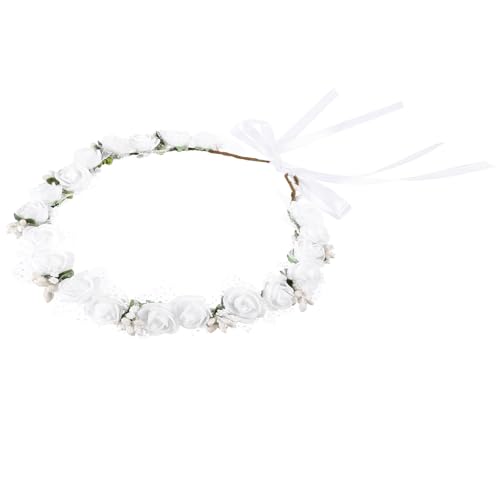 Couronne de fleurs en mousse délicate et serre-tête élégant de cérémonie LIFKOME