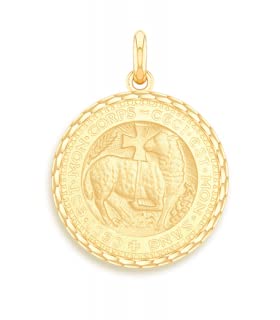 Médaille Agneau Mystique en Or jaune à porter au quotidien avec élégance et discrétion