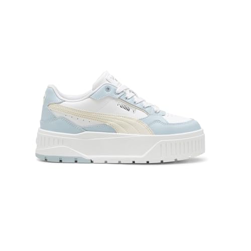 PUMA Girls Karmen II Idol Jr Platform Sneaker White/Snow/Dew 6 Medium US