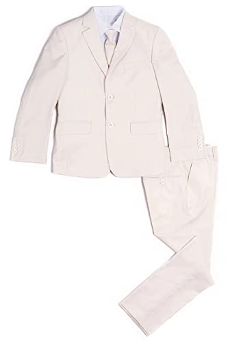 Costume trois pièces garçon coupe ajustée haut de gamme avec gilet et veste