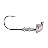 BUCKEYE LURES The Shocker Swimbait Head Light Wire, Terminal Fishing Tackle for Soft Plastic Swim Baits, 3 Pack, 3/16 oz, Unpainted