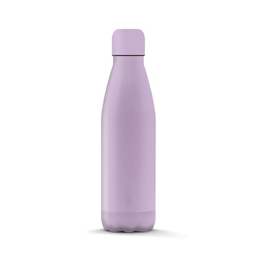 THE STEEL BOTTLE - Bottiglia Termica in Acciaio Inox, Isolamento sottovuoto a Doppia Parete, capacità 500 ml, Chiusura Ermetica, Borraccia Portatile (Pastel Purple)
