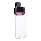 Fácil de usar, simplemente enganche el soporte en el teléfono móvil y deslice el filtro en el soporte, compatible con varios tipos de teléfonos