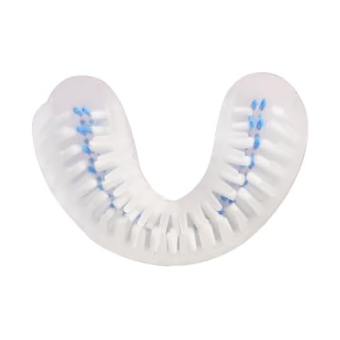AutoBrush Single Sided U Shaped Nylon Brush Head Replacements, Soft and Unique 360° Nylon Bristles, Automatic Toothbrush Head Accessories,-Adults and Kids Sizes (Adults, Standard, 1 Pack) Cover