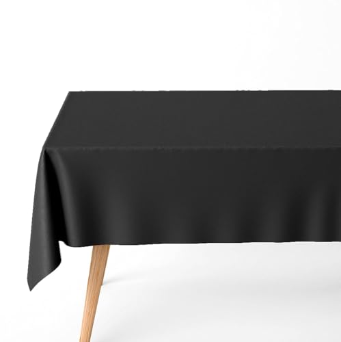 OH YEAH Maxi Products - Mantel Plegado Impermeable - 1,2 x 1,8 m - Mantel Papel Desechable Cumpleaños - Eventos - Catering - Impermeable (Negro)