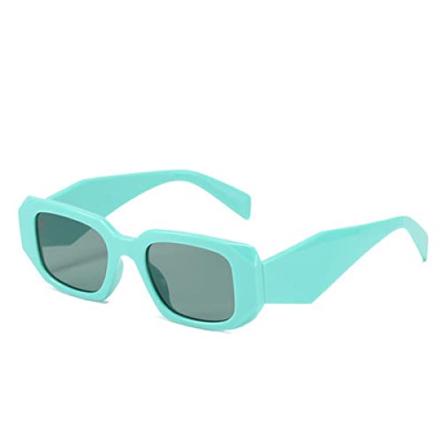 Lunettes de soleil femme vintage à forme irrégulière carrée pour homme et femme