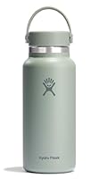 Hydro Flask Water Bottle - Insulated Stainless Steel - Wide Mouth Flex Lid, Non Spill, Leakproof and Refillable in 32 Oz Agave Green