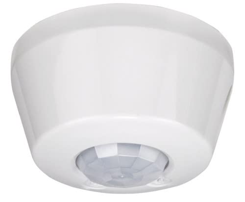 Legrand 048948 Détecteur de Mouvement Autonome Eco1 3 Fils avec Neutre IP42, Mosaic pour Fixation au Plafond en Saillie, Blanc