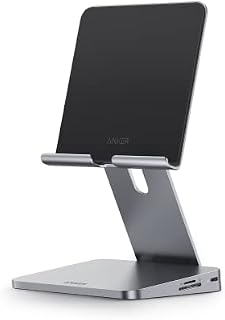 Anker 551 8-in-1 USB C Hub, with Foldable Tablet Stand, Power Delivery Input, 4K HDMI, 2 USB-A Data Ports, 3.5 mm AUX, and microSD / SD Card Slots, for iPad Pro and More USB-C Tablets