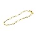 FOMCORT 18K Gold Plated Turn Lock Necklace，Classical Fashion Stainless Steel Chain Necklace for Men and Womens (Gold)