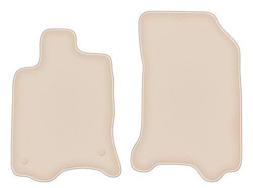 Tapis de voiture beige avant en velours pour Renault Laguna II 2001-2007