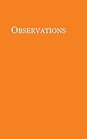 Observations 0997024232 Book Cover