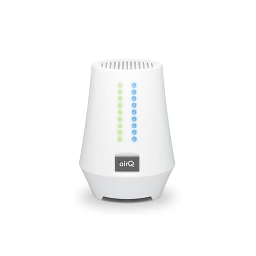 air-Q Radon Luftanalysator, Luftmessgerät, Luftqualitätsmessgerät mit 5 Sensoren, kostenlose App, Smart Home, Radon Messgerät