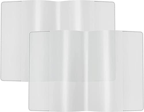 Surfiiiy Impfpass Plus Schutzhülle,impfung Pass hülle Deutschland, Multifunktional Lederschutzhülle,ich Bin geimpft Button,Impfbescheinigung Impfausweis Kartenhalter wasserdichte (Transparent B-4pc) Cover