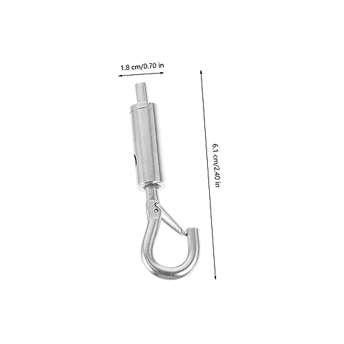 Homoyoyo 20 piezas Tensores Pequeños para Cables de Cobre de 2.4 x 0.71 x 0.31 pulgadas, diseño ligero de acero inoxidable para suspensión miniatura 3