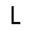 Buchstaben Aufkleber, wetterfest, einzelner Buchstabe L, schwarz, 10 cm (100mm) großgeschrieben