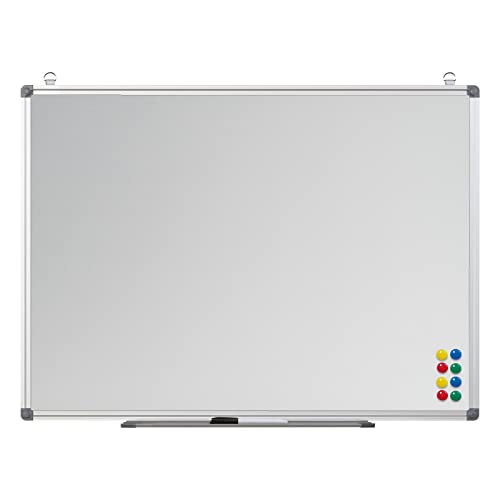 Whiteboard Schreibtafel Magnettafel Magnetwand weiß Schulung Meeting Präsentation büroMi® 80x60cm Cover