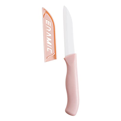 DZCP Coltello da Cucina Coltello da Cucina in Ceramica Coltello Portatile Peeling Coltello da Cucina Creativo Coltello Ceramica Coltello ceramico Coltello Coltello da Tasca Coltello (Color : Pink)