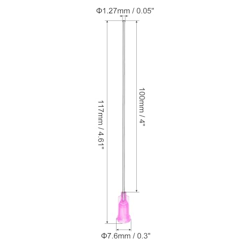 Agujas dispensadoras uxcell de 18g con punta roma de 4 pulgadas para pegamento, 20 uds. 2