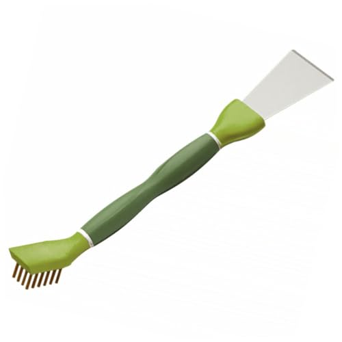 Unomor Cooking Utensil Double-Ended Brush Kitchen Scrubber Stove Cleaner Dishwasher Accessory Comfortable to Hold