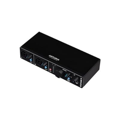 Arturia - MiniFuse 2 - Interface USB de audio y MIDI Compacta con Creative Software para una Grabación Producción, Podcasting, Guitarra - Negro | Ya disponible en tu tienda friki favorita! En mundofriki.es!
