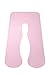YUXINJIE Schwangerschaftskissen U-Förmiges Stillkissen für Schwangere Frauen, Bauchstützung Seitenschläferkissen mit Abnehmbarem Kissenbezug (Pink, 80x140cm)