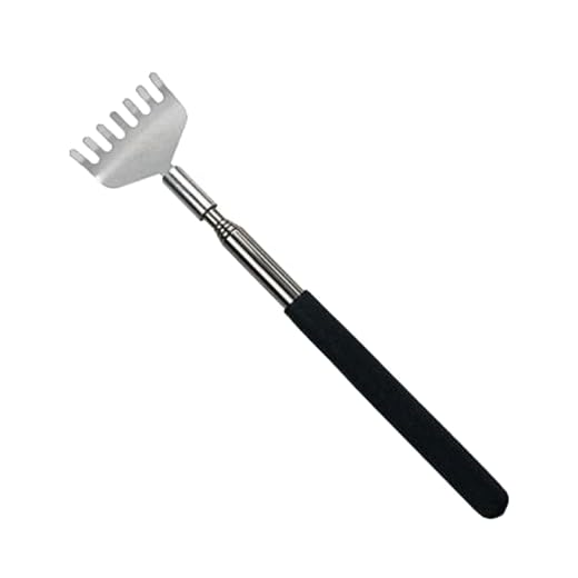 Rascador Trasero, Rascadorde Espalda Telescópico de Acero Inoxidable, Portátil Espalda Rascador, para Elimina Picazón De Espalda Herramienta De Masaje Corporal, para de Cabeza y Otros Cosquillas
