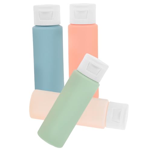 POPETPOP 4個旅行用詰め替えボトル 入り 軽量漏れ防止仕様 トラベルのシャンプー ローション容器 コンパクトで持ち運び便利 ポータブルデザイン