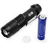IR Infrared Night Vision Flashlight 5W 4 Chips 850nm Hunting Torch w  Advanced 18650 Rechargeable Battery - Infrared Light is Invisible to Human Eyes -To be used with Night Vision Device