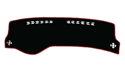 Cubierta Del Tablero Alfombrilla Antideslizante Salpicadero Coche Parasol Alfombra Para Mitsubishi Para Lancer 9 GLX Novena Generación(Left Hand Red)
