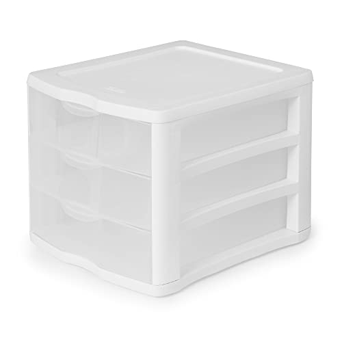 Image of Sterilite ClearView 3 Storage Drawer Organizer