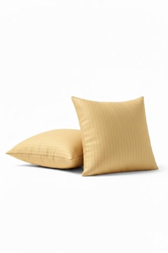 Image of Hotel Quality Premium Fibre Cushions | Cushion 16 inch x 16 inch | Pillow,Cushion,Cushions for, Cushion Pillow,Pillow,Cushions for Bed (Gold, 4)