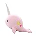 1pc mignon peluche narwhal poupée peluche peluche animal jouet coucher d'audeuil ami enfants salle décoration ornement (rose, 9,8 pouces), ornements de poupée