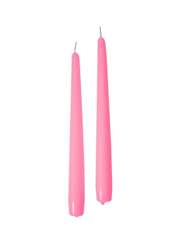 Cereria Di Giorgio - 10 Candele Coniche - Diametro 2,2 cm Altezza 25 cm - Colore Fucsia - Durata 7 Ore - Standard per candelabro