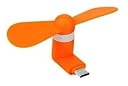 Duxk Mini Portable Type-C USB Fan for Smartphone With Two Blades(Orange) gallery image