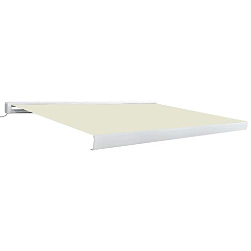 Festnight Tenda a Cassonetto Motorizzata 350x250 cm/450x300 cm Tenda da sole da Esterno Impermeabile in Alluminio e Copertura in Poliestere Disponibile in Tanti Colori Diversi