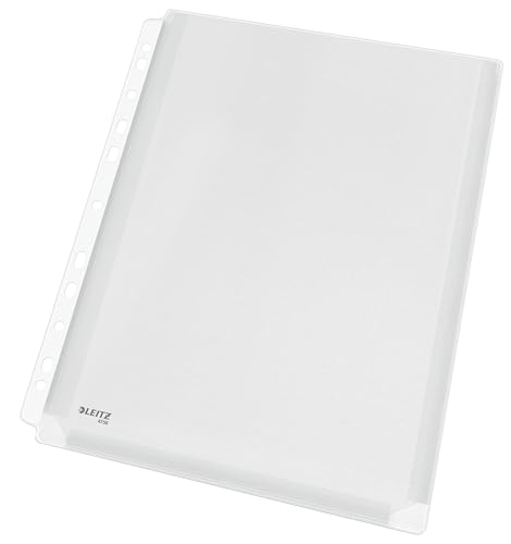 Leitz Juego de 10 Fundas Porta Documentos A4 Expansibles para 200 Folios, PVC