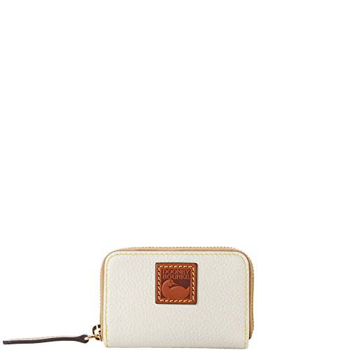 Dooney & Bourke Wallet, Pebble Grain Zip Around Credit Card Case Wallet - White #TOP16