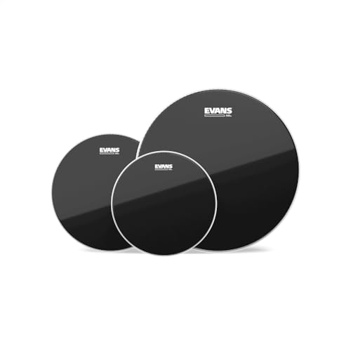 Evans Drum Head Pack Black Chrome Standard, 12", 13", 16" - Set Di Pelli Per Tamburi
